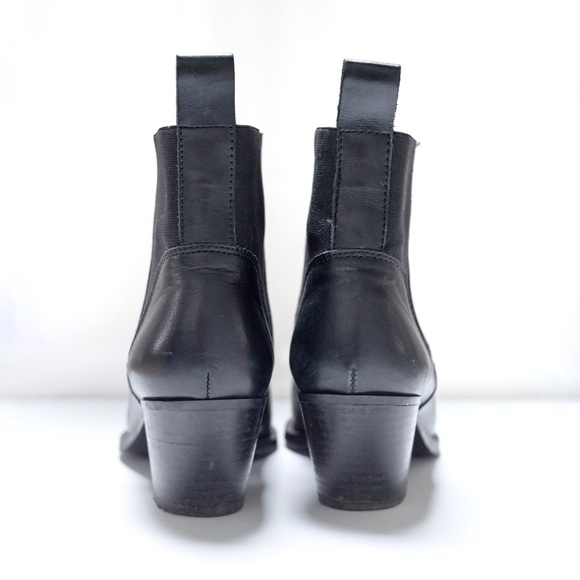 EVERLANE | 🍂 the western boot black leather pull on bootie | size 8.5 - Picture 2 of 12